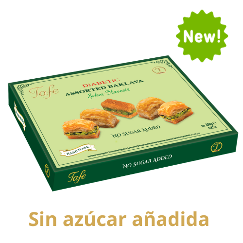 Dulce Arabe Baklava Surtido Premium 250 Gr Sin Azucar Añadida