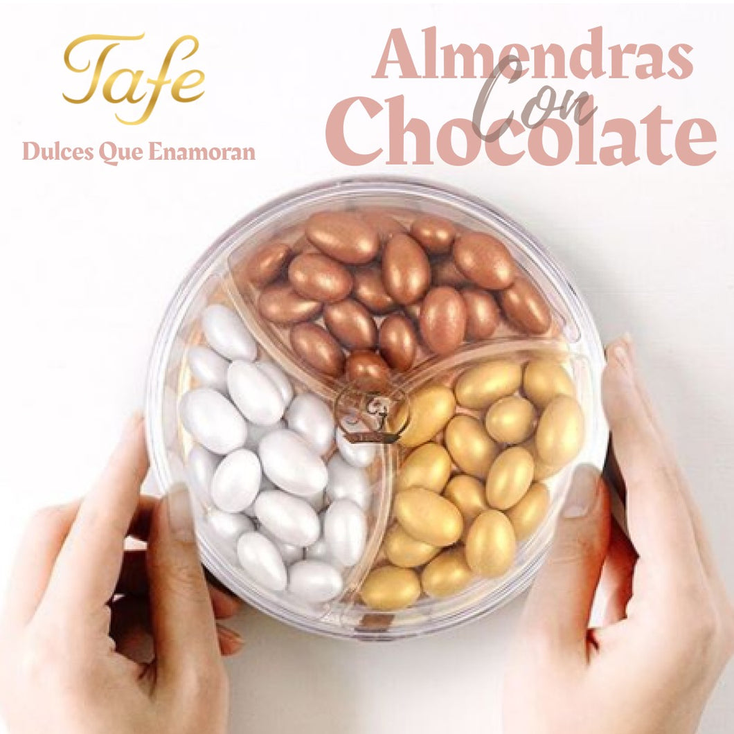 Almendras Marmoleadas con Chocolate Belga 120 Gr