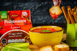 Muhammara Dip Árabe de Pimentón Agridulce 100% Natural para piciteo