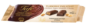 Delicias Turcas Rellenas con Avellana Cubiertas de Chocolate Belga 55 Gr