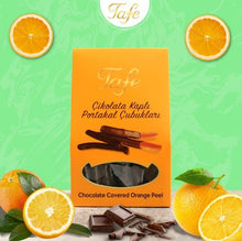 Cargar imagen en el visor de la galería, Cáscara de Naranja cubiertas de Chocolate Belga 65 Gr

