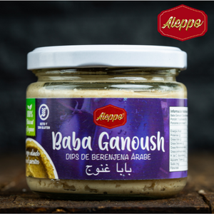 Baba Ganoush Dips de berenjena Ahumada árabe 100% Natural Vegano,Sin Gluten,Sin Lactosa