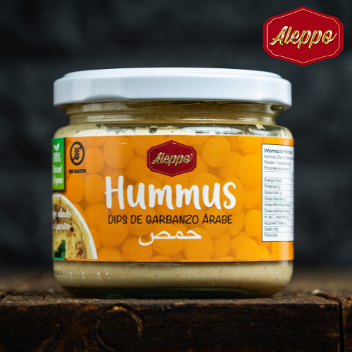Hummus Dips Árabe de Garbanzo 100 % Venga, Sin Gluten, Sin Lactosa